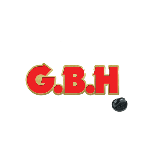Red and Gold B Logo - GBH LOGO RED AND GOLD ENAMEL PIN