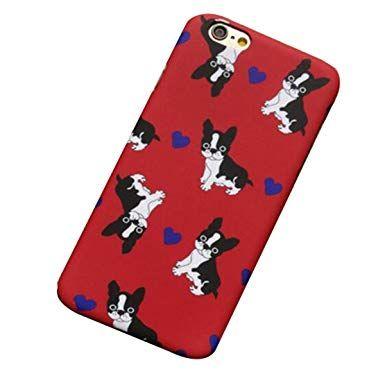 Red Dog Z Logo - HSMPZPP Iphone6s Bulldog Phone Case 6plus Bucket Dog Protective ...
