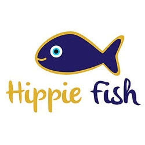 Hippie Fish Logo - Hippie Fish Beach Art Driftwood Coastal by hippiefishbeachart