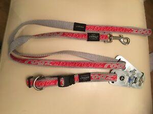 Red Dog Z Logo - Rogx for Dogz Red dog lead with matching collar med - large | eBay