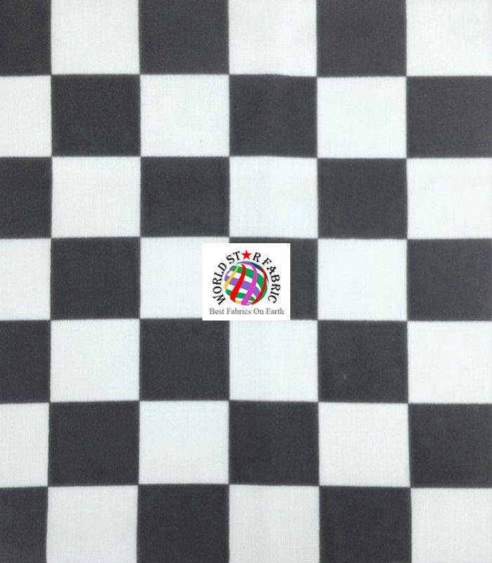 Checkered Square Logo - Square Checkered Print Poly Cotton Fabric