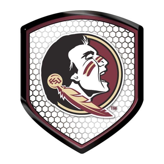 Seminoles Logo - Florida State Seminoles Logo Shield Reflector Emblem Decal FSU ...