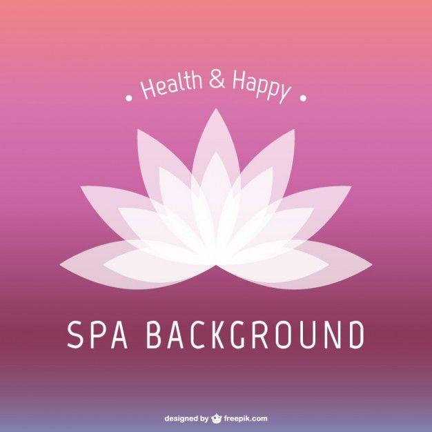 Zen Flower Logo - Lotus flower spa background Vector | Free Download