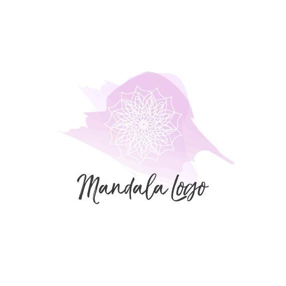 Zen Flower Logo - Mandala Logo Yoga Logo Healing Logo Geometric Logo Zen | Etsy
