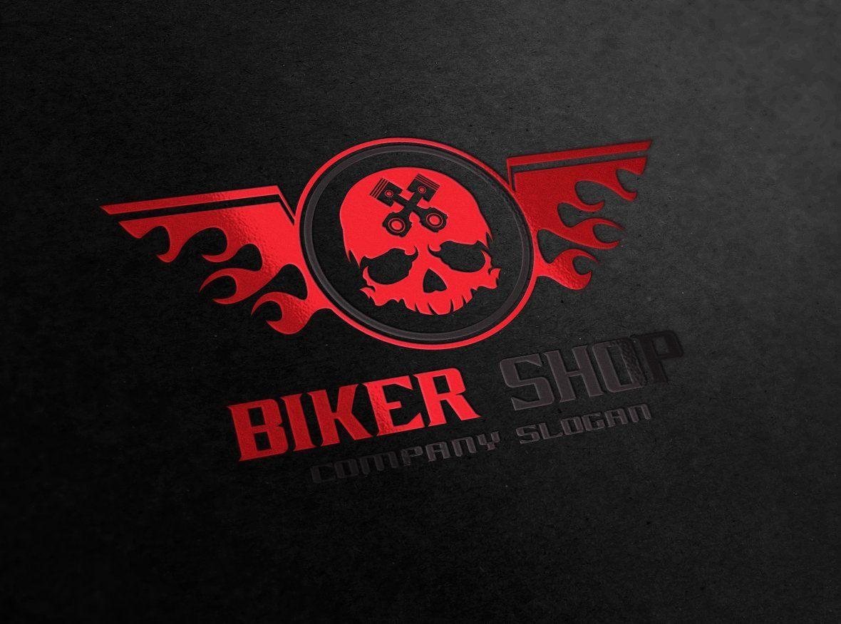 Motorcycle Shop Logo - Biker Shop Logo ~ Logo Templates ~ Creative Market
