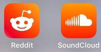 Reddit App Logo - The Reddit app logo matched up with the SoundCloud app logo ...