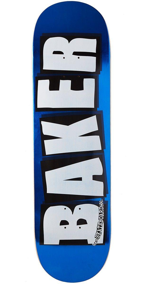 Blue Baker Logo - Baker Brand Logo Blue Foil Skateboard Deck - 8.75