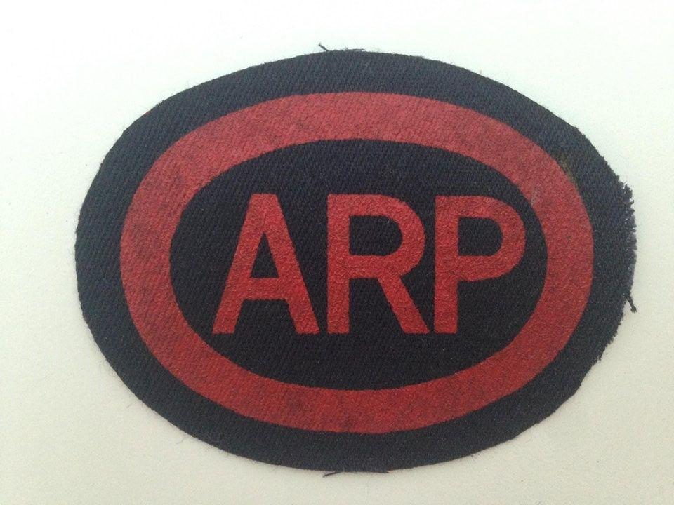 Red ARP Logo - Civil Defence CD & ARP Breast Badges in World War 2 Civil