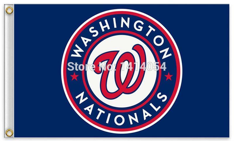 Nationals Logo - Washington Nationals Logo MLB Flag 3x5 FT – The Jersey Barn