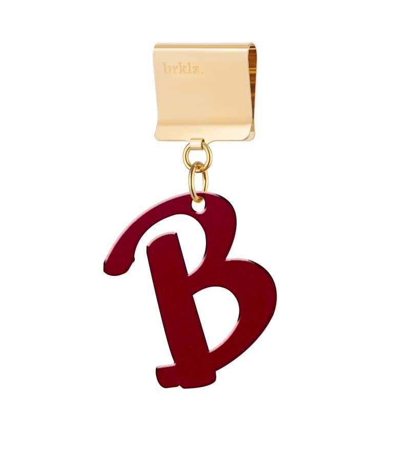 Red and Gold B Logo - Metal Love-Letter B - brklz