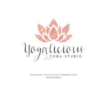 Zen Flower Logo - Premade Logo, Yoga Logo, Lotus Logo, Logo Lotus, Logo Yoga, Yoga ...