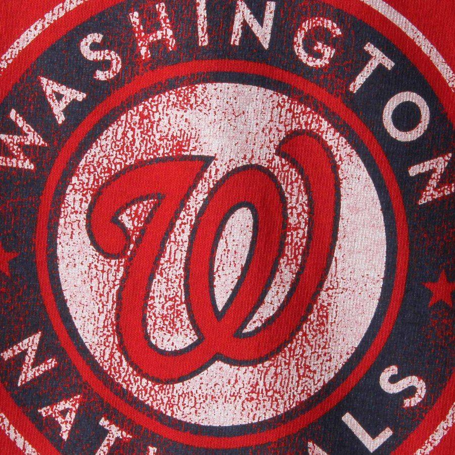 Nationals Logo - Washington Nationals Youth Distressed Logo T-Shirt - Red