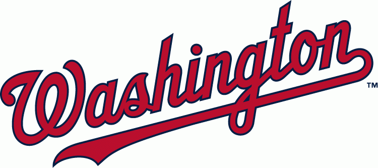 Washington Nationals Logo - Washington Nationals Wordmark Logo - National League (NL) - Chris ...