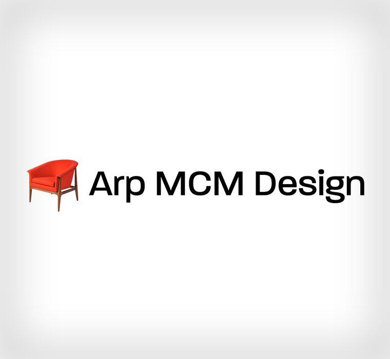 Red ARP Logo - Arp MCM Design Logo. Ruby Slipper Designs