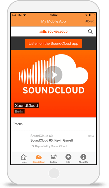 SoundCloud App Logo - Soundcloud App Builder | Add Your Soundcloud to an App - Without Coding