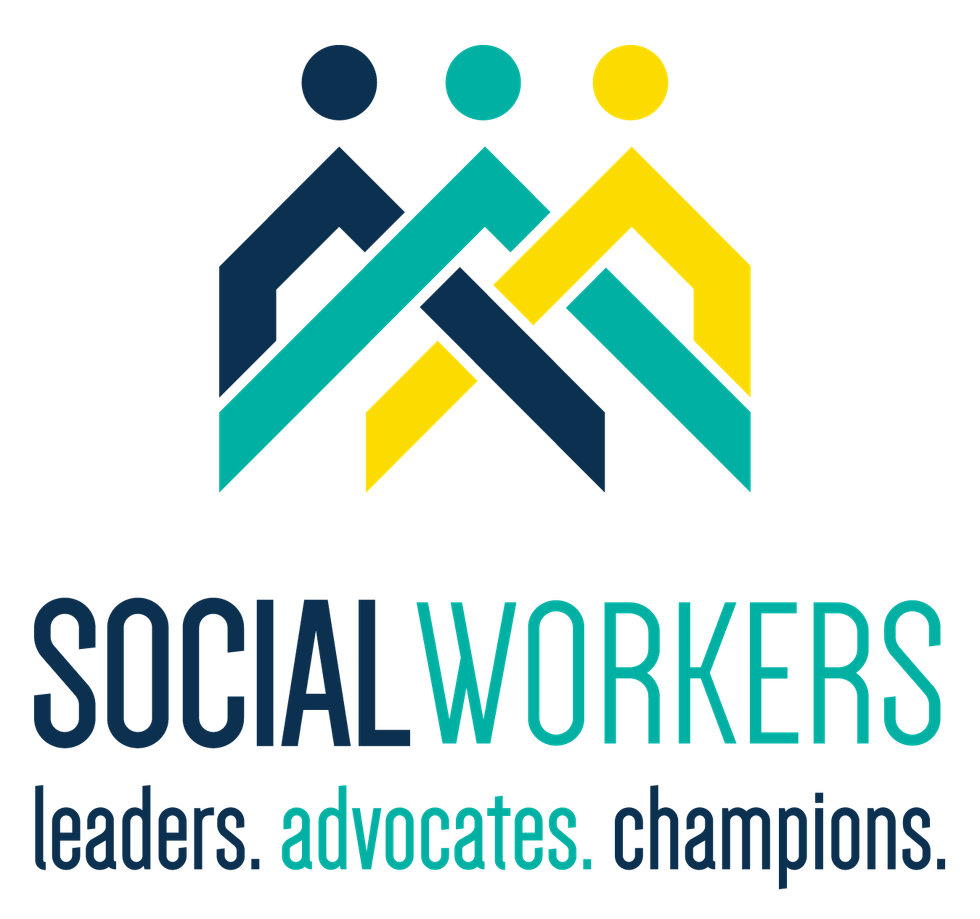 Social Work Logo - Celebrate March Work Month Leading, Advocating