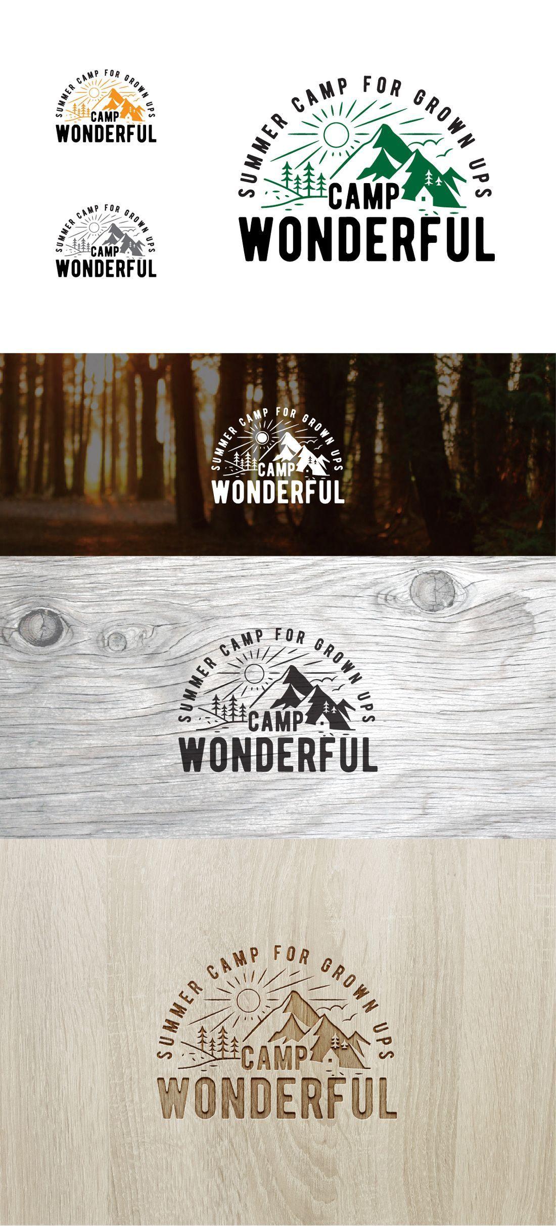Fun Camp Logo - Messages | Camp Wonderful, Summer Camp for Grown Ups | Logo design ...