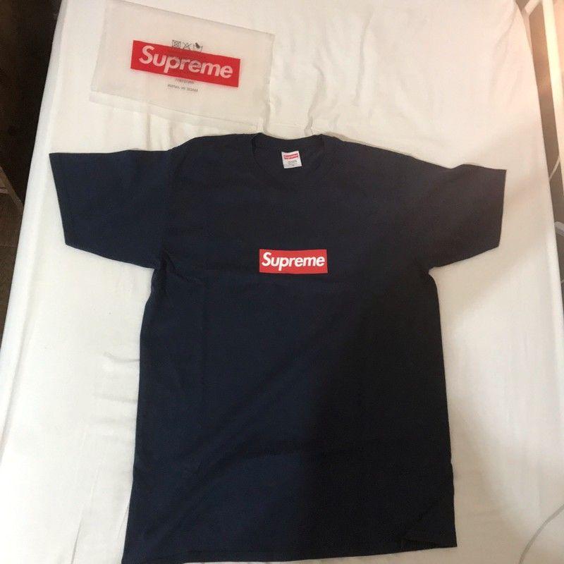 Real Black Supreme Box Logo - Supreme Box Logo T-Shirt - Vinted
