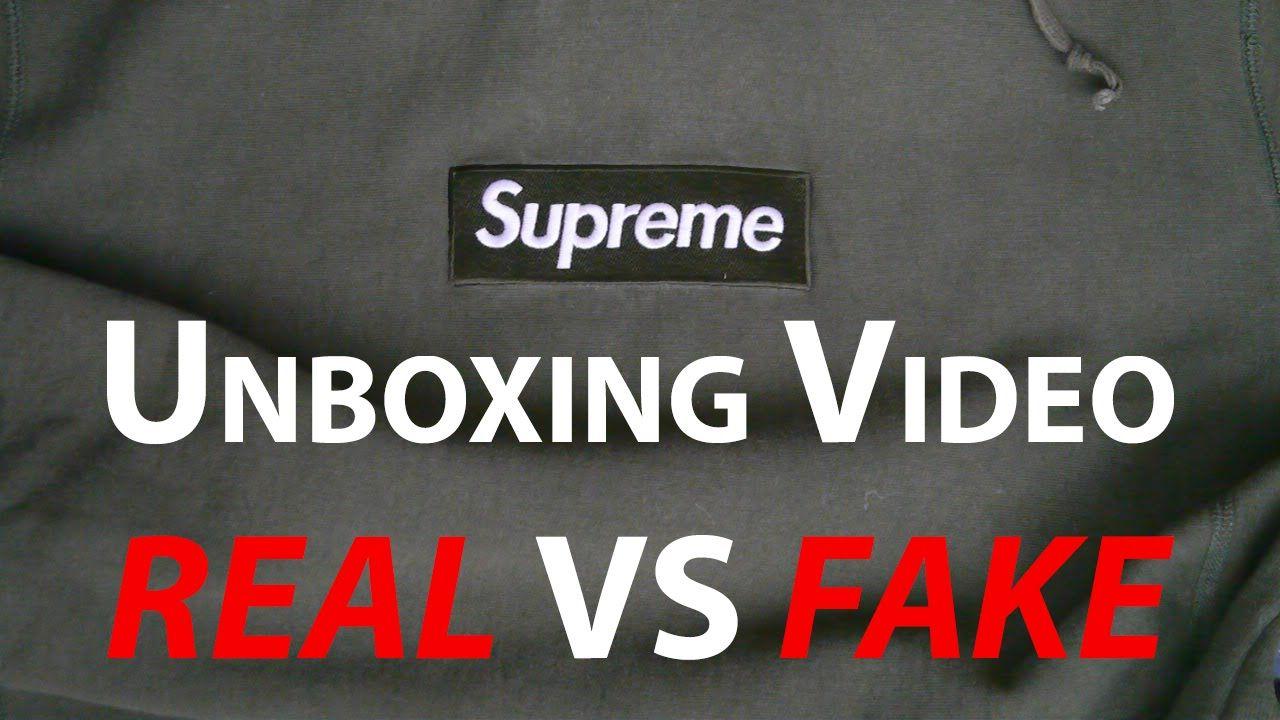 Real Black Supreme Box Logo - Supreme Olive Box Logo Unboxing REAL vs FAKE