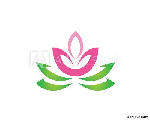 Zen Flower Logo - Modern Flower Symbol Logo - Lotus Balance Zen Spa - Buy this stock ...