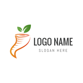 Orange and Green Hurricane Logo - Free Hurricane Logo Designs | DesignEvo Logo Maker