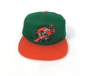 Orange and Green Hurricane Logo - University Of Miami Vtg Hurricanes Logo Snapback Hat Green Orange