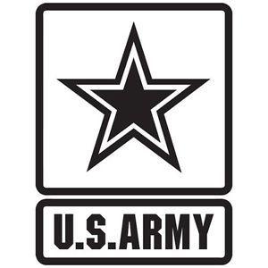 Army Logo - US ARMY EMBLEM LOGO MILITARY REAL MAN STAR GUN VINYL DECAL STICKER ...
