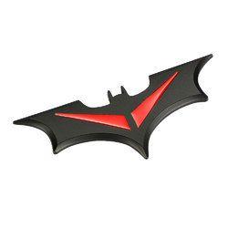 Red Bat Logo - 3D Red Metal Bat Logo Car Styling Car Sticker Batman Badge Emblem
