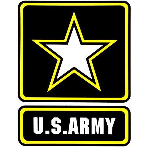 U.S. Army Logo - U.S. Army With Star Logo Clear Decal