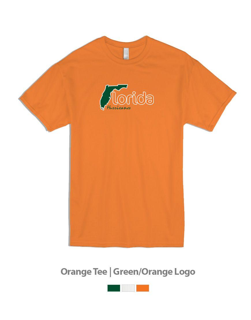 Orange and Green Hurricane Logo - Florida Hurricanes