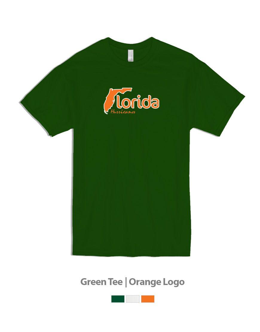 Orange and Green Hurricane Logo - Florida Hurricanes