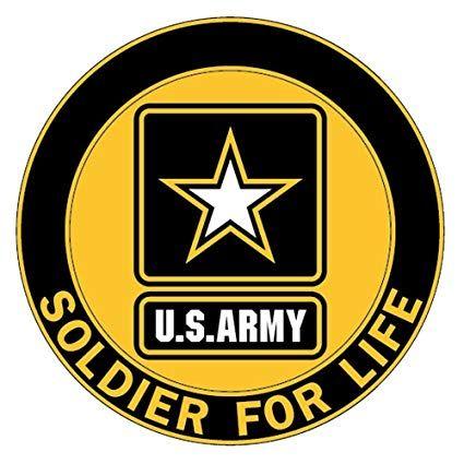 U.S. Army Logo - Soldier for Life Decal, US Army Logo: Automotive