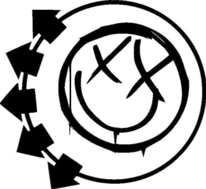 Alternative Band Logo - Blink 182 alternative rock band logo vinyl sticker 479 on PopScreen