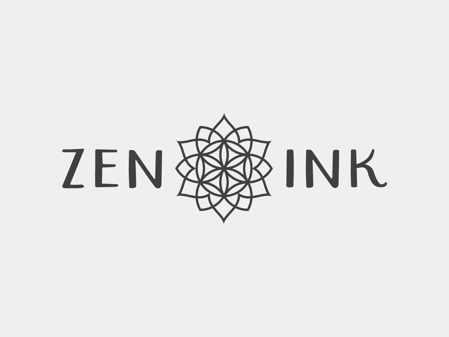 Zen Flower Logo - Zen Ink Logo
