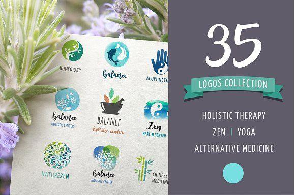 Zen Flower Logo - Alternative medicine, zen logos ~ Logo Templates ~ Creative Market