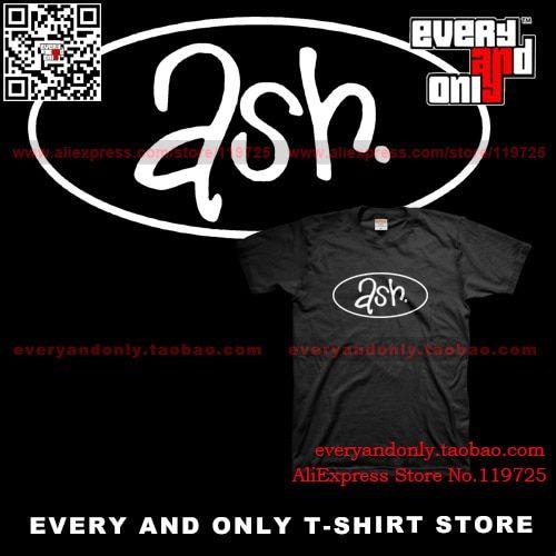 Alternative Band Logo - ASH band logo 100% cotton t shirt Alternative rock tee power pop tee ...