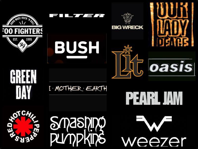 best alternative rock bands logos