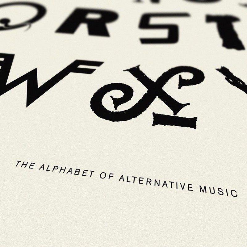 Alternative Band Logo - Awesome Alphabet Posters Made from Classic and Alternative Rock Band ...