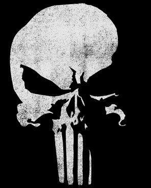 Punisher White Logo - DD Punisher Logo T-Shirt - Forbidden Planet