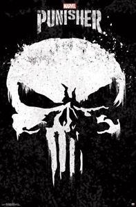 Punisher Logo - THE PUNISHER - SKULL LOGO - TV SHOW POSTER - 22x34 MARVEL COMICS ...
