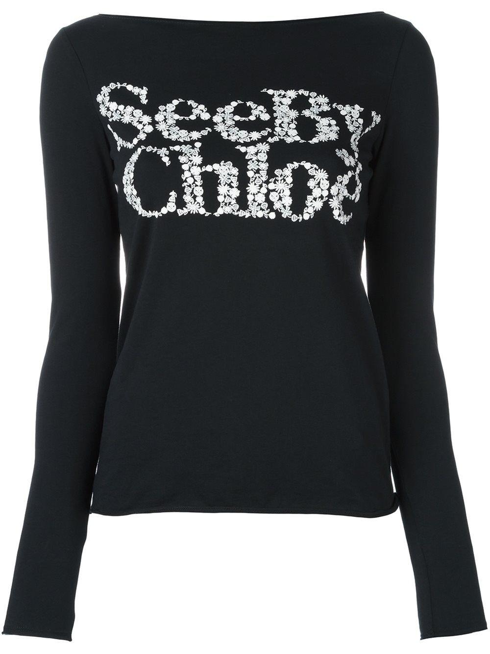 See by Chloe Logo - See by Chloé-Clothing-T-shirts & Jerseys Outlet, See by Chloé ...