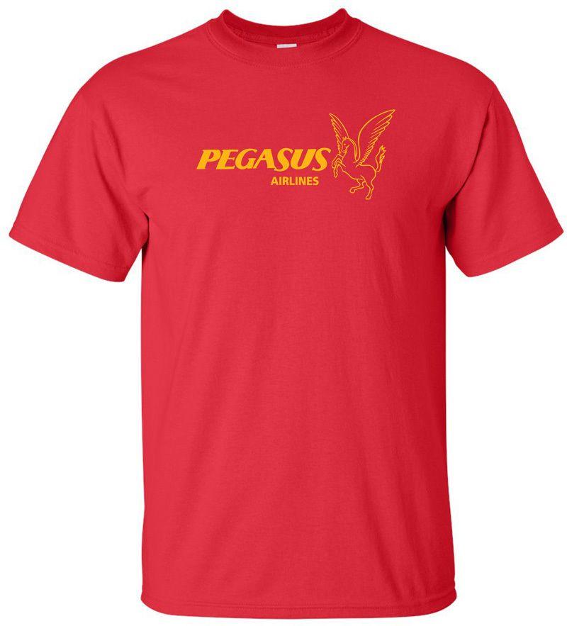 Pegasus Airlines Logo - Pegasus Airlines Logo Vintage Cool T Shirt