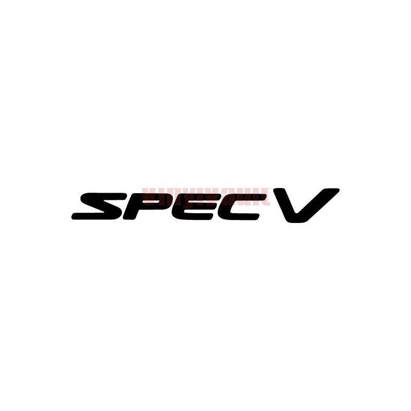 Black V Logo - spec v Logo Vinyl Car Decal - Vinyl Vault