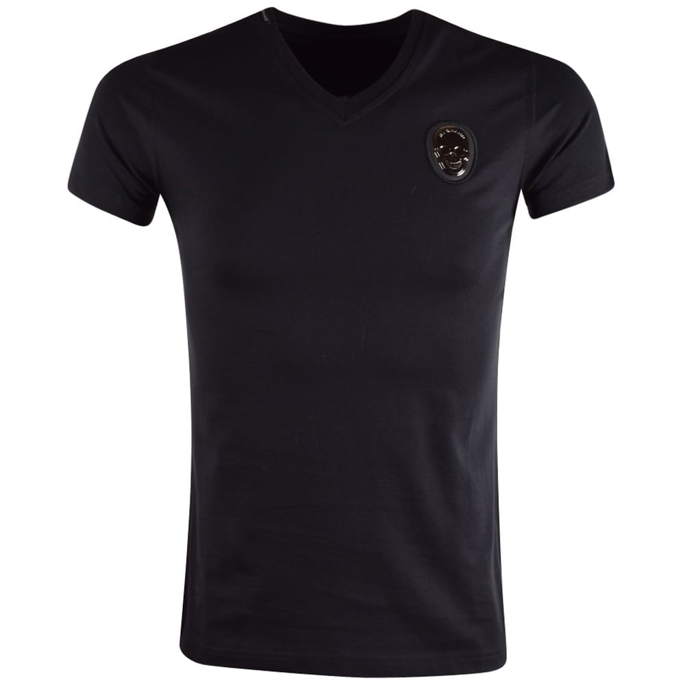 Black V Logo - My Brand Black Skull Logo V Neck T Shirt From Brother2Brother UK