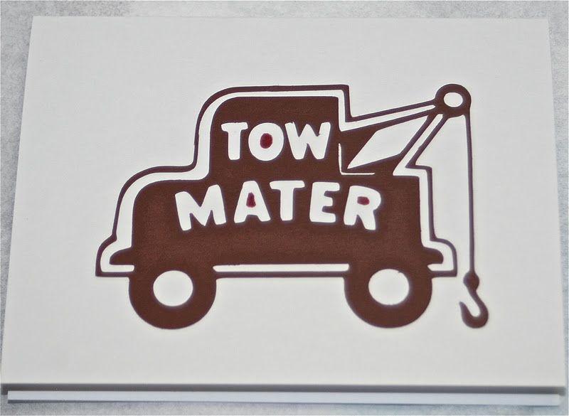 Tow Mater Logo - imagine what you could do: Tow Mater Birthday Card