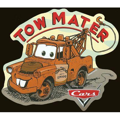 Tow Mater Logo - Disney Auto Magnet Tow Mater