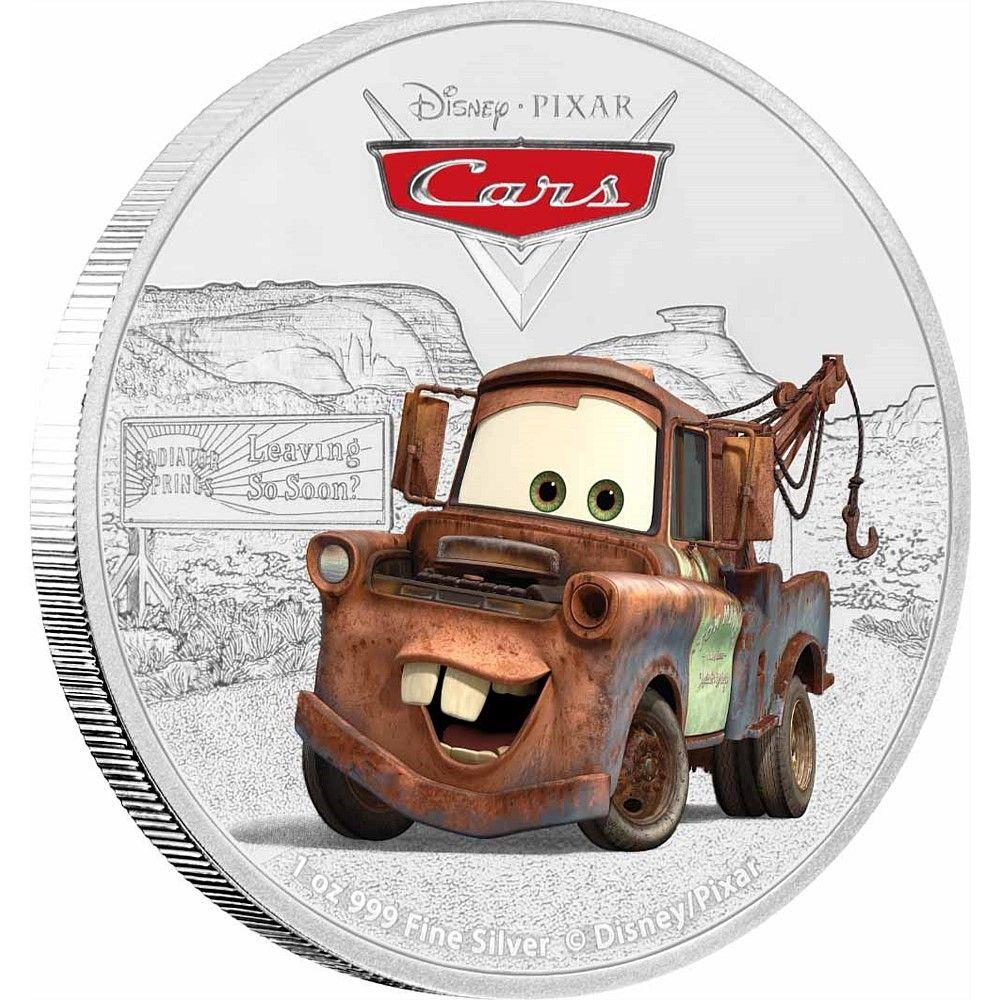 Tow Mater Logo - Disney•Pixar Cars 1oz Fine Silver Coin