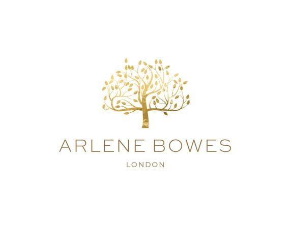 Gold Tree Logo - Symbolic Gold Foil Mulberry Tree Premade Logo Design Gold