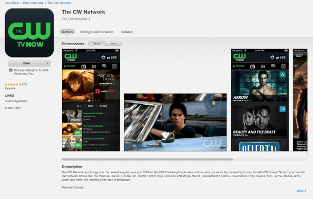 The CW App Logo - Apple and CW Reach Deal to Stream Content on Apple TV
