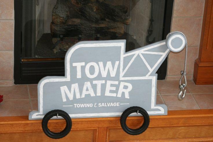 Tow Mater Logo - tow mater sign parties. Tow mater